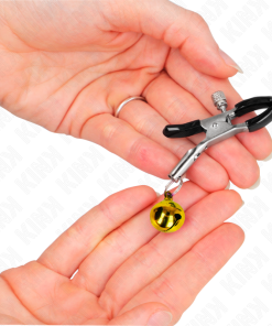 KINK - GOLD SINGLE BELL NIPPLE CLAMP 6 CM - slika 3