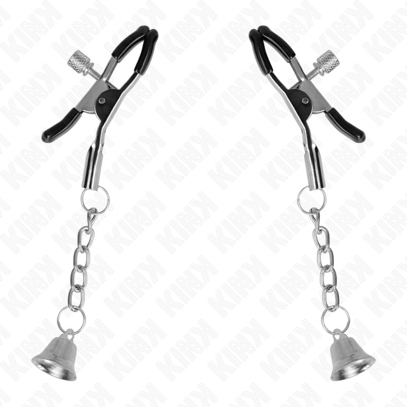 KINK - SILVER BELL PENDANT NIPPLE CLAMPS 6 CM - slika 2