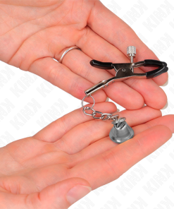 KINK - SILVER BELL PENDANT NIPPLE CLAMPS 6 CM - slika 3