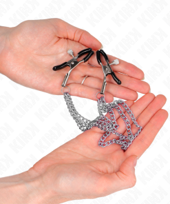 KINK - NIPPLE CLAMPS WITH 3 CHAINS SILVER 20/23/28 CM - slika 3