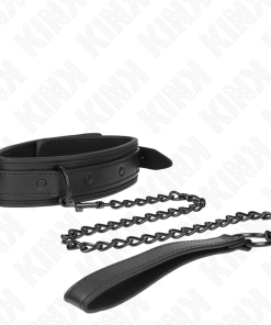 KINK - NEOPRENE BONDAGE COLLAR MODEL 2 WITH BELT 78 CM ADJUSTABLE 37.5 X 49.5 CM - slika 2