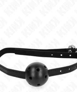 KINK - SIMPLICITY BLACK BREATHABLE BALL 4.5 CM GAG 62 x 1.5 CM - slika 3