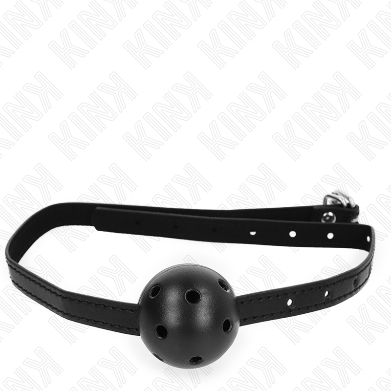 KINK - SIMPLICITY BLACK BREATHABLE BALL 4.5 CM GAG 62 x 1.5 CM - slika 3