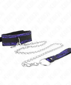 KINK - SHORT VELVET LACE NECKLACE WITH BELT 105 CM WITH NYLON TRIM 44 X 5.5 CM - slika 3