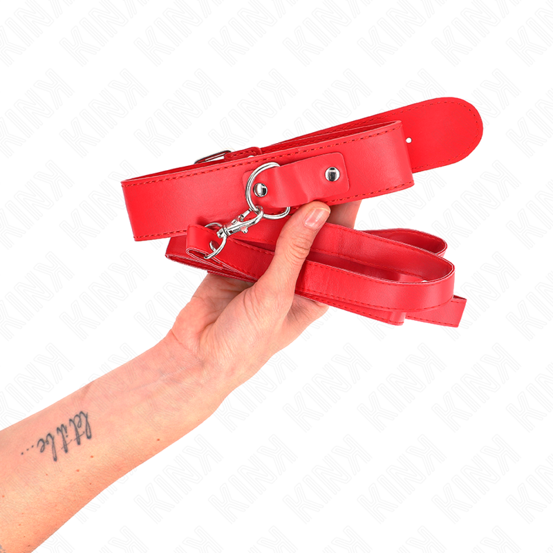 KINK - NECKLACE WITH BELT 116 CM ROJO STRAP ADJUSTABLE 32-50 CM X 8 CM - slika 3