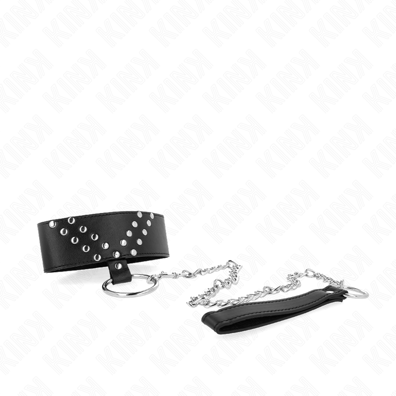 KINK - NECKLACE WITH BELT 65 CM WITH V RIVET ADJUSTABLE 36-43 CM X 5 CM - slika 3