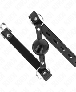 Alternative view of KINK - TPE BALL 4 CM GAG WITH BLACK LOCK 60 x 2 CM