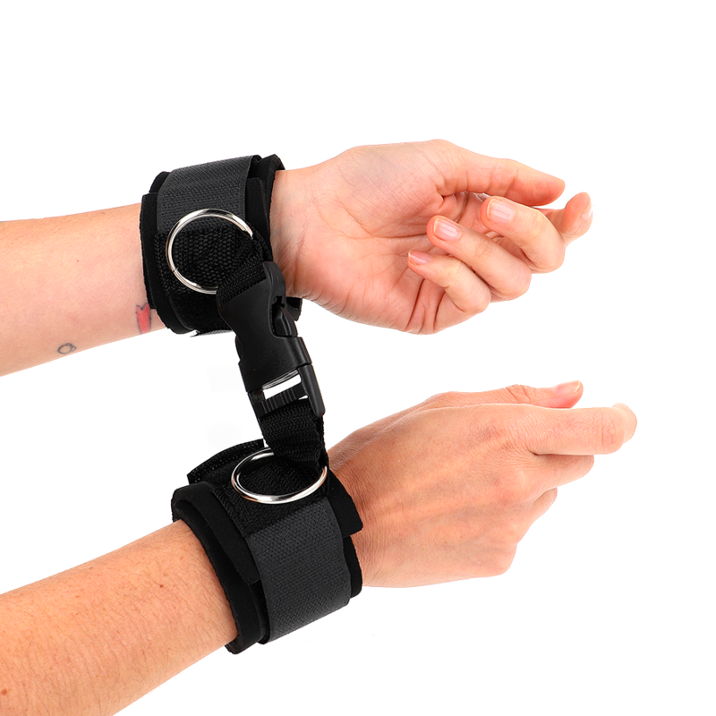 KINK - NEOPRENE HOOKLOOP FASTENER WRIST RESTRAINTS BLACK ADJUSTABLE 22-34 CM - slika 3