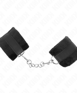 Alternative view of KINK - BEGINNER FUR HAND CUFFS BLACK 30 X 7 CM