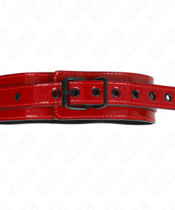 KINK - WINE RED ADJUSTABLE NECKLACE 37.5-49.5 CM X 5 CM - slika 3