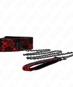 KINK - LACE NECKLACE WITH BELT WITH REAL LEATHER BELT 105 CM / 44 X 5.5 CM - slika 3
