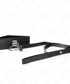 KINK - STUDDED LEASH 116 CM COLLAR WITH LEATHERETTE STRAP 50 X 5 CM - slika 3