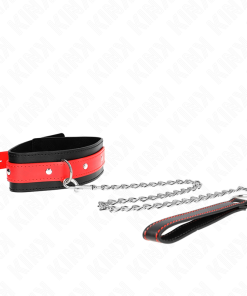 Alternative view of KINK - NECKLACE WITH RED STRAP 65 CM AJUSTABLE 36-43 CM X 5 CM
