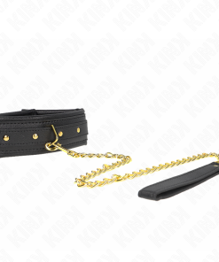 Alternative view of KINK - NECKLACE WITH SPONGE IMITATION LEATHER STRAP MODEL 1 ADJUSTABLE 37-54 CM X 3 CM