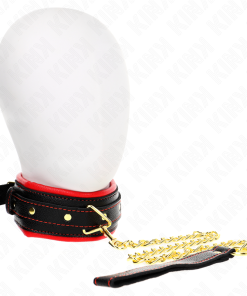 KINK - NECKLACE WITH SPONGE IMITATION LEATHER STRAP MODEL 2 ADJUSTABLE 37-54 CM X 3 CM