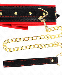 Alternative view of KINK - NECKLACE WITH SPONGE IMITATION LEATHER STRAP MODEL 2 ADJUSTABLE 37-54 CM X 3 CM