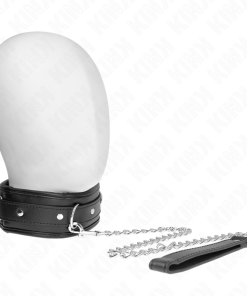 KINK - NECKLACE WITH SPONGE IMITATION LEATHER STRAP MODEL 3 ADJUSTABLE 37-54 CM X 3 CM