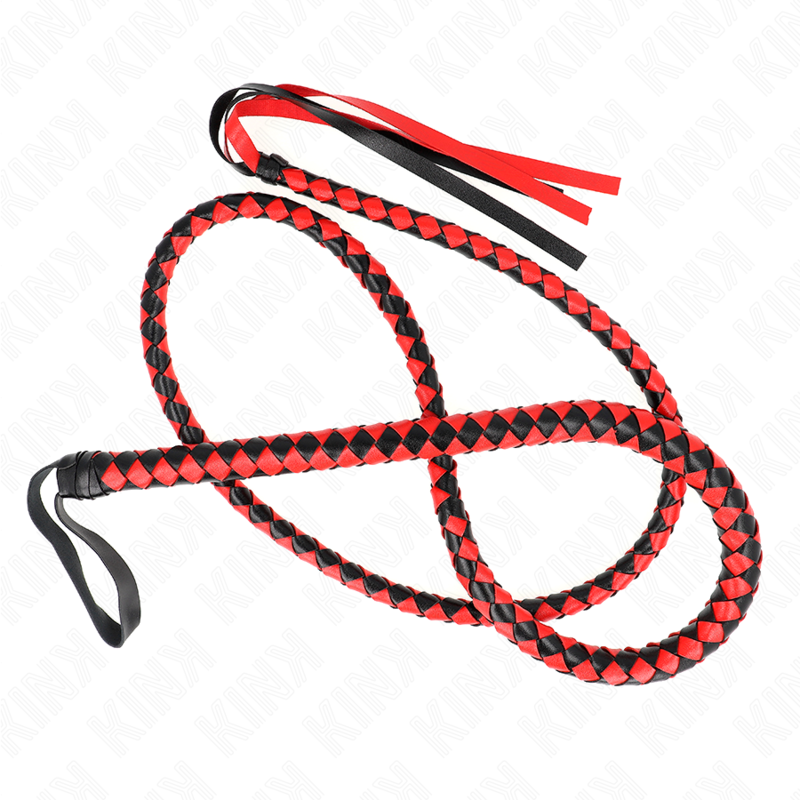 KINK - RED LONG SNAKE WHIP 210 CM - slika 2