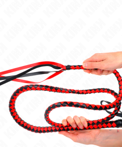 KINK - RED LONG SNAKE WHIP 210 CM - slika 3
