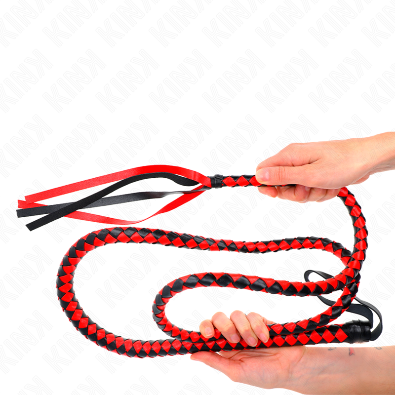 KINK - RED LONG SNAKE WHIP 210 CM - slika 3