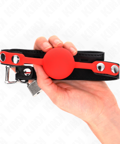 Alternative view of KINK - SILICONE BALL 4 CM GAG WITH LOCK 60 x 2 CM