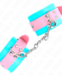 KINK - CUTE WRIST RESTRAINTS BLUE / PINK ADJUSTABLE 16-28 CM X 5 CM - slika 3