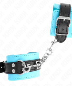 KINK - HOOK WRIST RESTRAINTS BLUE FUR LINED ADJUSTABLE 20-28 CM X 5.5 CM - slika 3