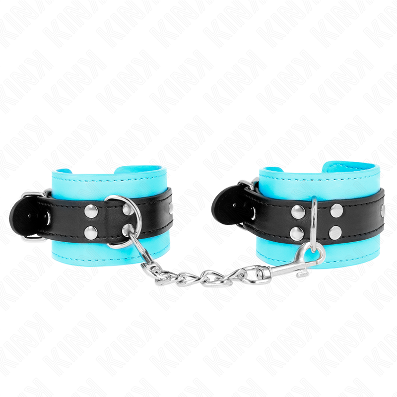 KINK - HOOK WRIST RESTRAINTS BLUE FUR LINED ADJUSTABLE 20-28 CM X 5.5 CM - slika 2