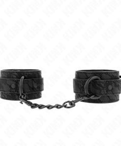 Alternative view of KINK - DARK LACE COVERED WRIST CUFFS ADJUSTABLE BLACK 19-26 CM