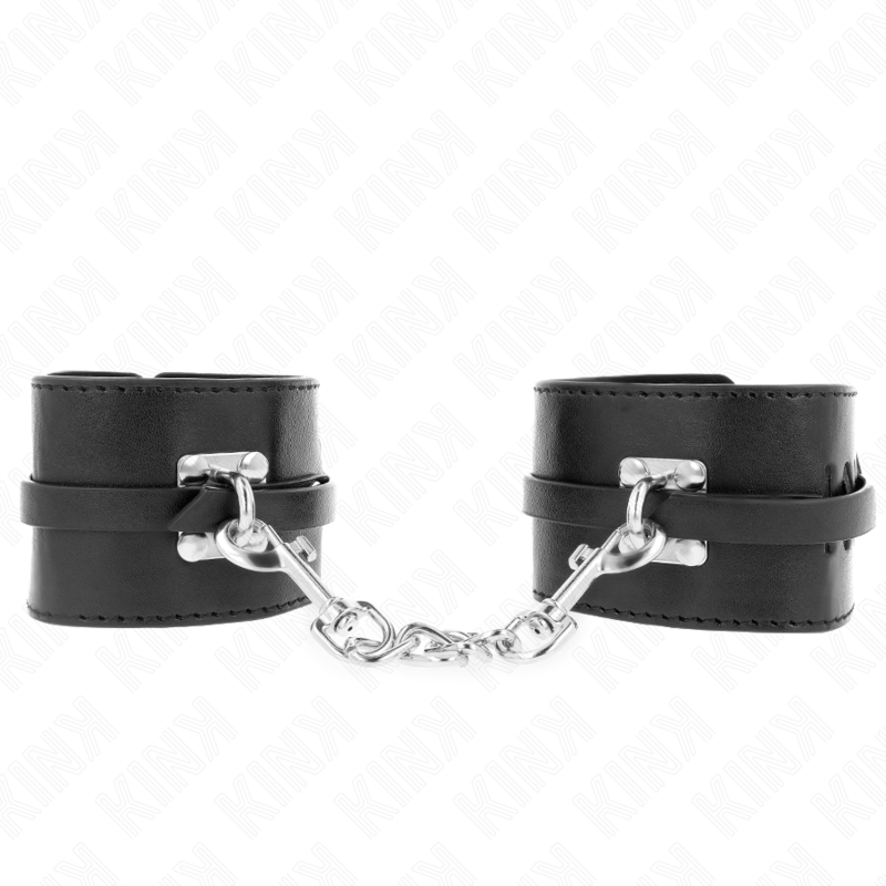 KINK - DELUXE LOCKING WRIST RESTRAINTS BLACK ADJUSTABLE 14.5-21 CM X 6 CM - slika 2