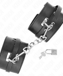 KINK - DELUXE LOCKING WRIST RESTRAINTS BLACK ADJUSTABLE 14.5-21 CM X 6 CM - slika 3