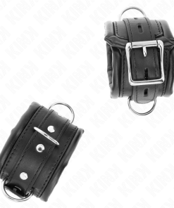 KINK - HEAVY WRIST RESTRAINTS WITH BLACK FUR LINED ADJUSTABLE 20-30 CM X 6 CM - slika 3