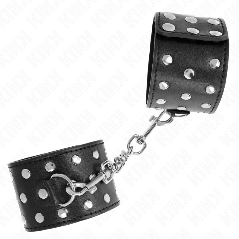 KINK - PUNK WRIST RESTRAINTS ADJUSTABLE 19-24 CM X 5.5 CM - slika 3