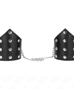 Alternative view of KINK - BLACK POINT STYLE WRISTBANDS WITH CHAIN ADJUSTABLE 17-23 CM X 8.5 CM