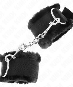 KINK - FURRY LINED WRIST RESTRAINTS BLACK ADJUSTABLE 17-31 CM X 7 CM - slika 3
