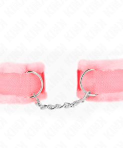 Alternative view of KINK - FURRY LINED WRIST RESTRAINTS PINK ADJUSTABLE 17-31 CM X 7 CM