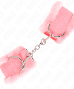 KINK - FURRY LINED WRIST RESTRAINTS PINK ADJUSTABLE 17-31 CM X 7 CM - slika 3