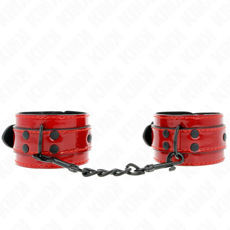 KINK - DARK RED WRIST CUFFS 23 X 5 CM - slika 2