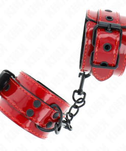 KINK - DARK RED WRIST CUFFS 23 X 5 CM - slika 3