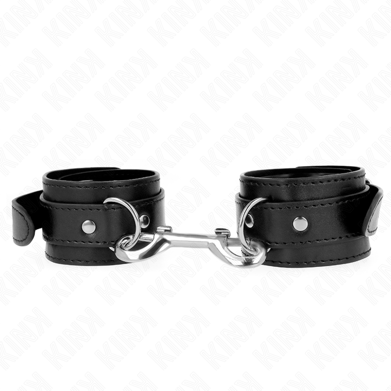 KINK - WRIST RESTRAINTS-SINGLE RIVET ROW BLACK ADJUSTABLE 17-28 CM X 5 CM - slika 2