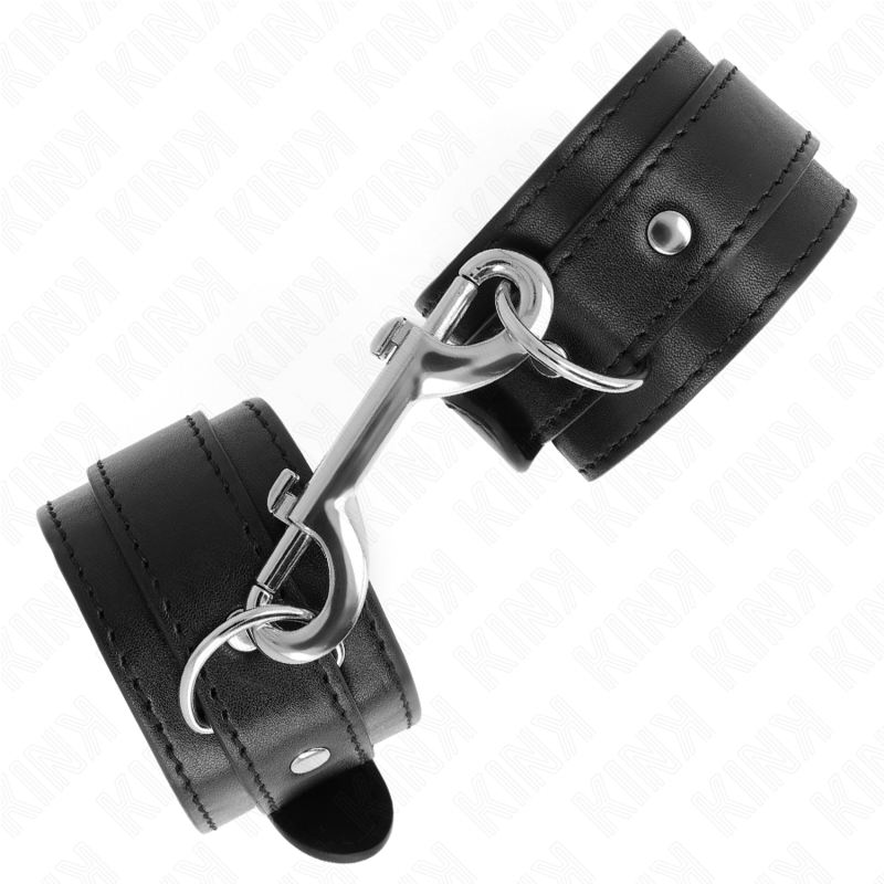KINK - WRIST RESTRAINTS-SINGLE RIVET ROW BLACK ADJUSTABLE 17-28 CM X 5 CM - slika 3