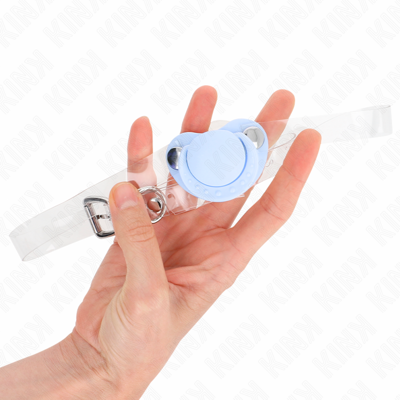 KINK - LIGHT BLUE PACIFIER SHAPED GAG 5.5 x 4 CM ADJUSTABLE 43-60 CM - slika 2