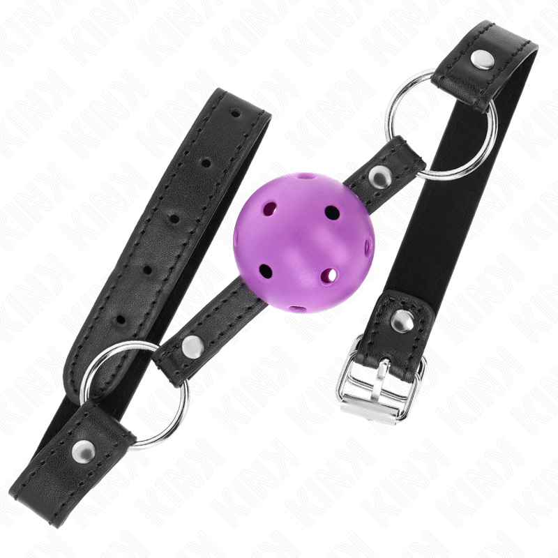 KINK - HOLLOW HARD PURPLE BALL 4.5 CM GAG 63.5 X 2 CM - slika 2