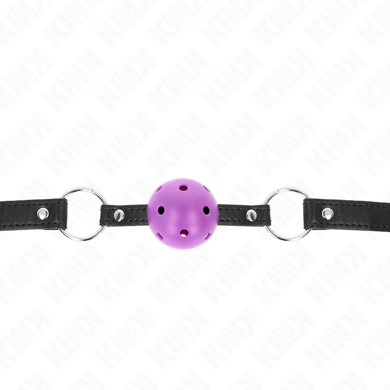 KINK - HOLLOW HARD PURPLE BALL 4.5 CM GAG 63.5 X 2 CM - slika 3