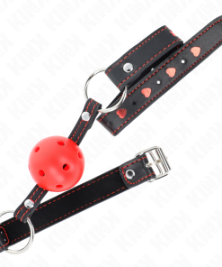 Alternative view of KINK - HOLLOW HARD RED BALL GAG MODEL 2 65 x 2.5 CM