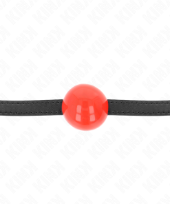 KINK - RED SINGLE SOLID BALL 4 CM GAG 65 x 1.5 CM - slika 3
