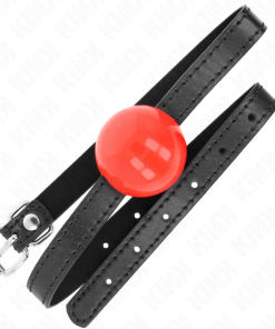 Alternative view of KINK - RED SINGLE SOLID BALL 4 CM GAG 65 x 1.5 CM