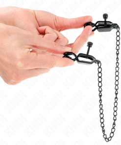KINK - FLAT CHAIN NIPPLE CLAMPS BLACK 30 CM - slika 3