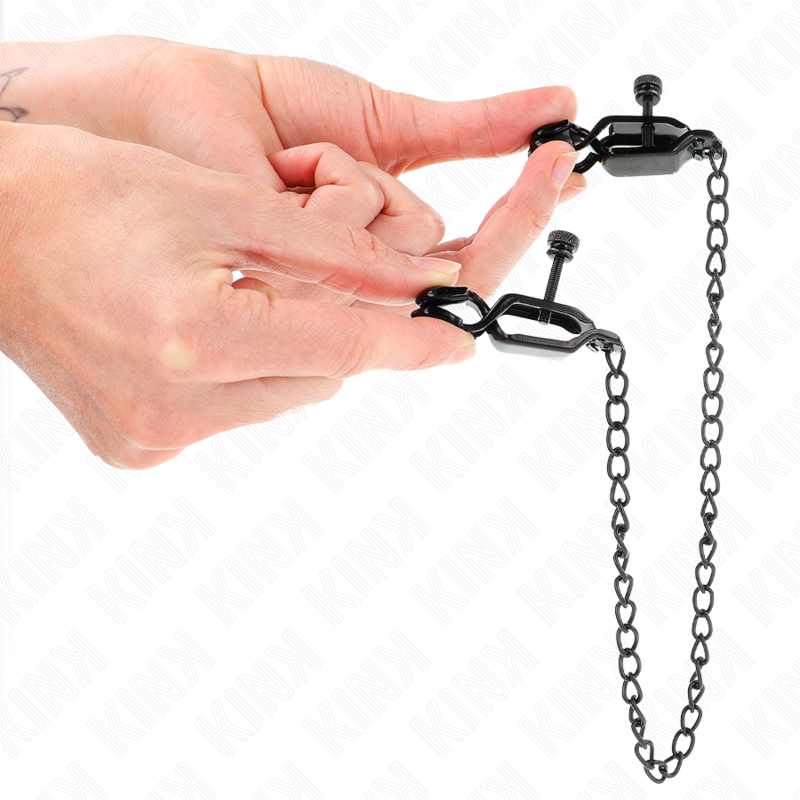 KINK - FLAT CHAIN NIPPLE CLAMPS BLACK 30 CM - slika 3