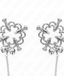 KINK - METAL FLOWER NIPPLE CLAMPS WITH CHAIN - slika 3